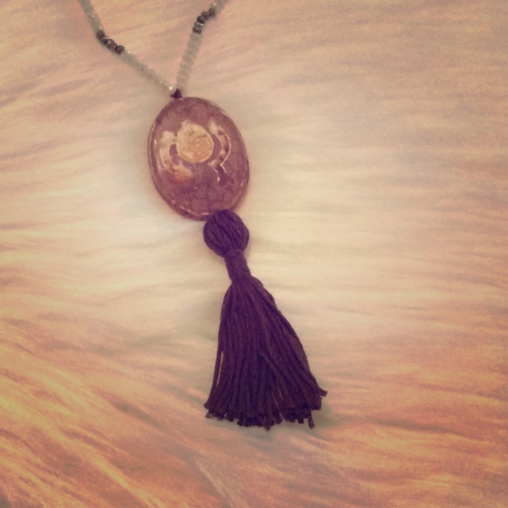 Tassel pendant necklace